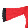 SUBBLIME - Transparent kimono med blonde-detalj Rød