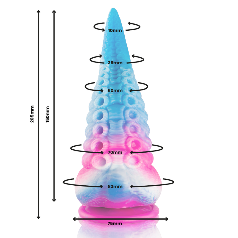 EPIC - Phorcys Tentakkel-dildo Blå Stor