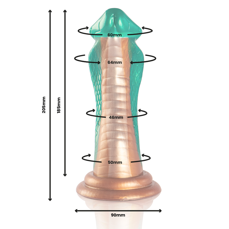EPIC - Python Silikondildo Cobra Green