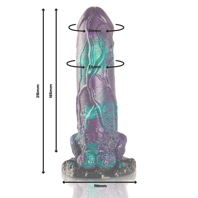 EPIC - Basilisk Silikondildo Double Scaly Pleasure Str. L