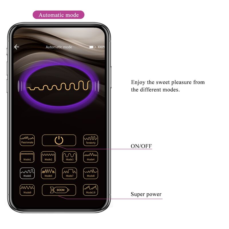PRETTY LOVE - Casper App-styrt Vibrerende Egg
