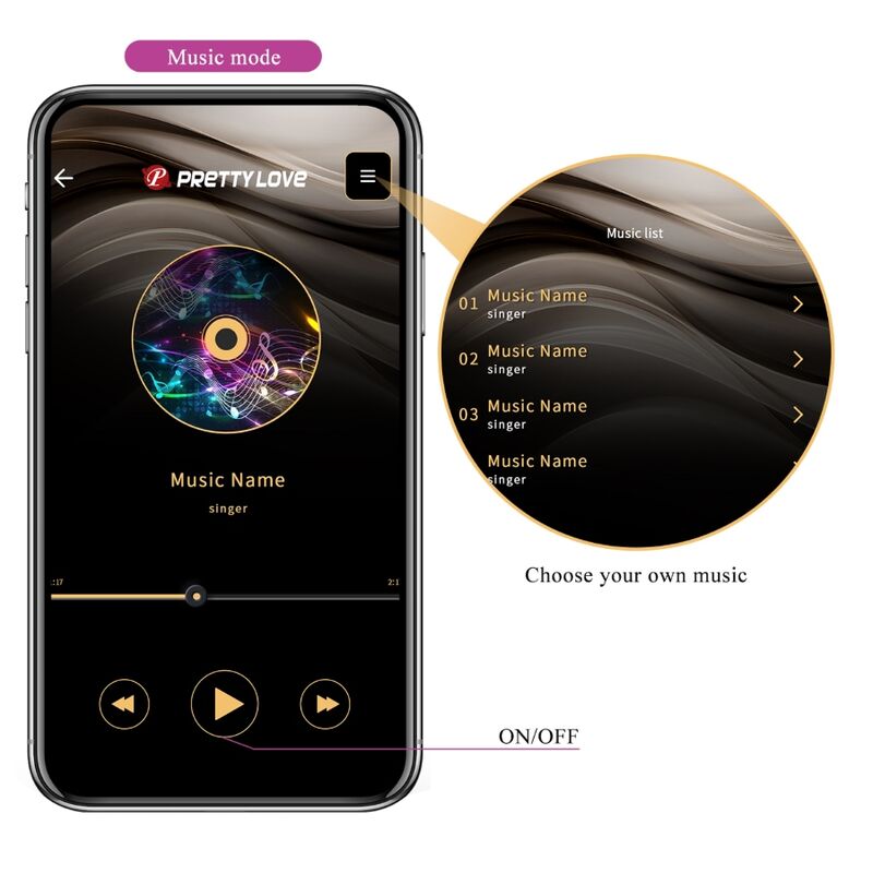 PRETTY LOVE - Casper App-styrt Vibrerende Egg