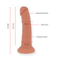 ONINDER - Bogotá Vibrerende dildo Medium 9 hastigheter Naturlig 20 cm (gratis app)