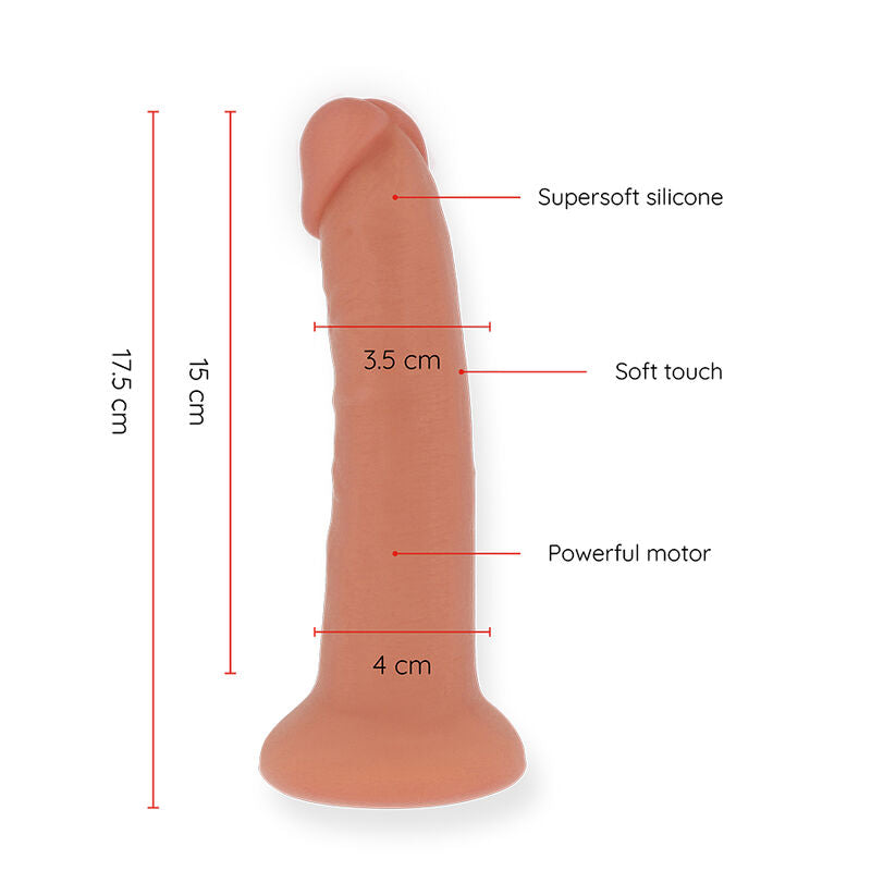 ONINDER - Bogotá Vibrerende dildo Small 9 hastigheter Naturlig 17,5 cm (gratis app)