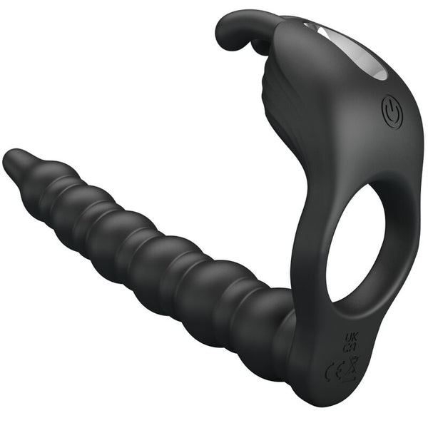 PRETTY LOVE - Blackney Penisring med vibrerende plugg