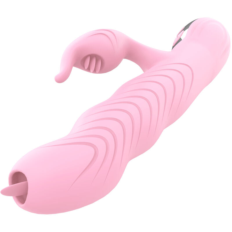 ARMONY - Marcia Vibrator med støt, dobbel tunge og varme