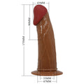 PRETTY LOVE - Starks Vibrerende strap-on med seletøy-truse 17,5 cm