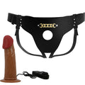 PRETTY LOVE - Starks Vibrerende strap-on med seletøy-truse 17,5 cm