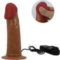 PRETTY LOVE - Starks Vibrerende strap-on med seletøy-truse 17,5 cm