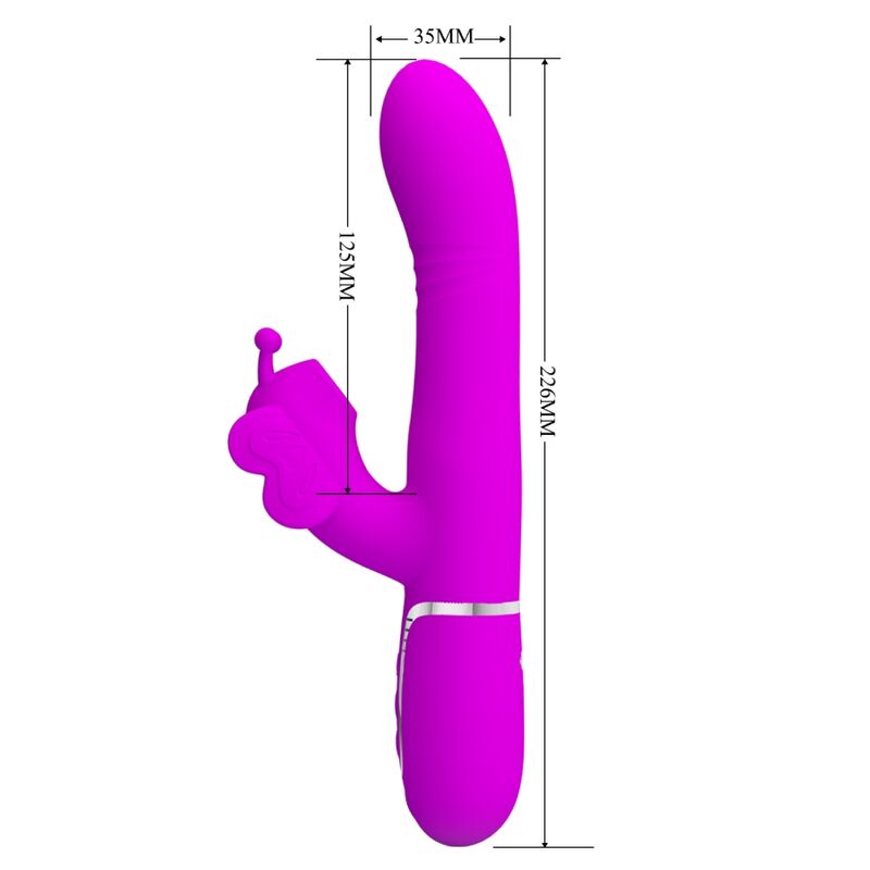 PRETTY LOVE - Butterfly 4-i-1 Rabbitvibrator