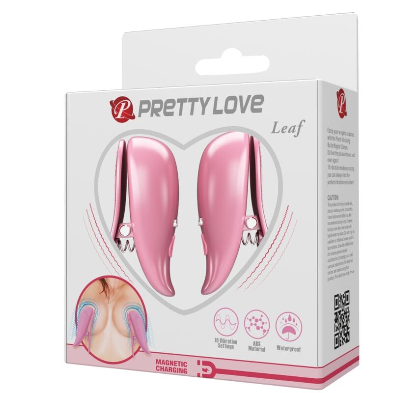 PRETTY LOVE - Leaf Vibrerende brystvorteklemmer