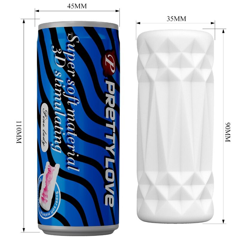 PRETTY LOVE - 3D Men Vagina-masturbator (bokseformet)