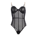 SUBBLIME - Transparent Body med Metallstropper og Kjeder