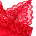 SUBBLIME - Satin-babydoll med blonde