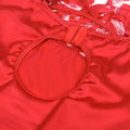 SUBBLIME - Satin-babydoll med blonde