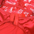 SUBBLIME - Satin-babydoll med blonde