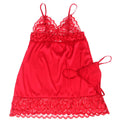SUBBLIME - Satin-babydoll med blonde