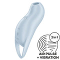 SATISFYER - Pocket Pro 1 Lufttrykksvibrator Lyseblå