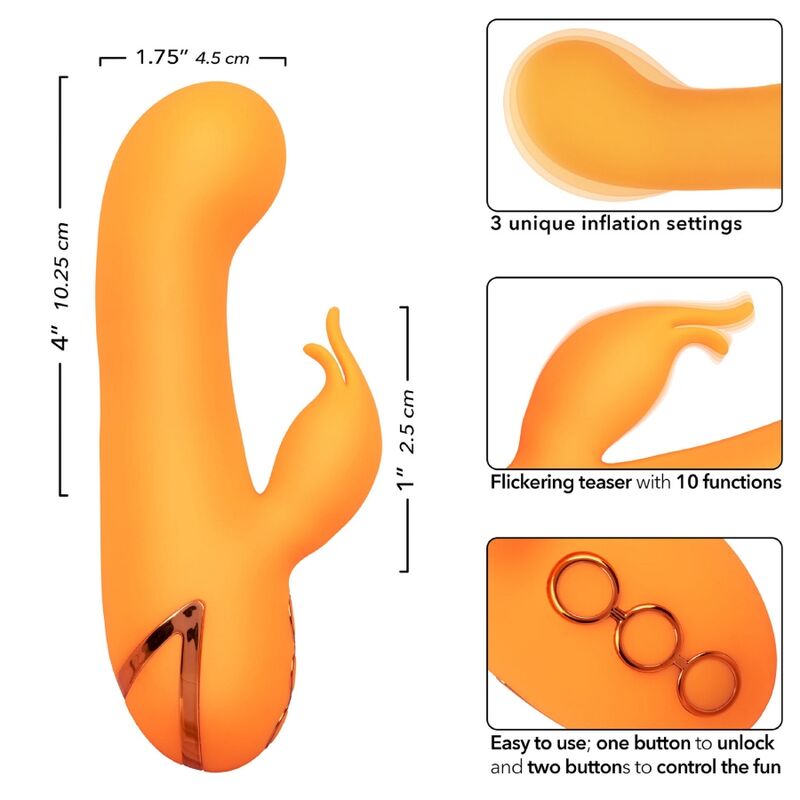 CALEXOTICS - California Dreaming Montecito Muse Rabbitvibrator med oppblåsing