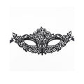 QUEEN LINGERIE - Blondemaske Sort Modell 1