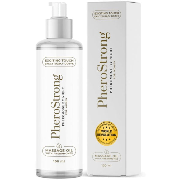 PHEROSTRONG - By Night massasjeolje med feromoner til kvinner 100 ml