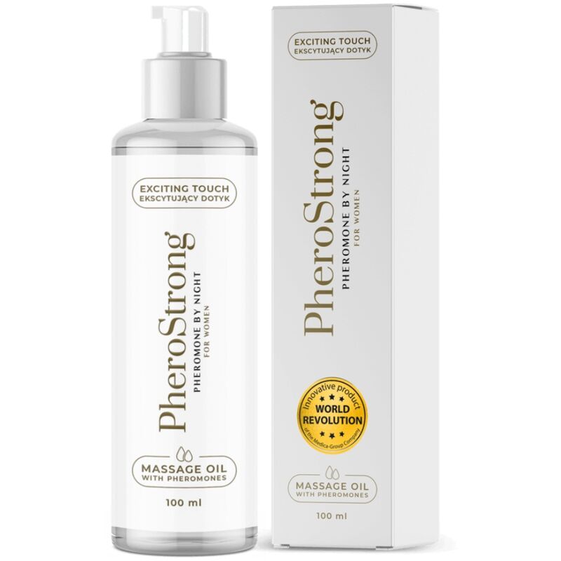 PHEROSTRONG - By Night massasjeolje med feromoner til kvinner 100 ml