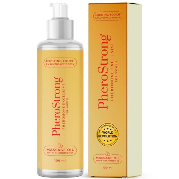 PHEROSTRONG - Exclusive massasjeolje med feromoner til kvinner 100 ml