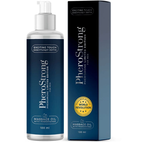 PHEROSTRONG - Limited Edition massasjeolje med feromoner til menn 100 ml