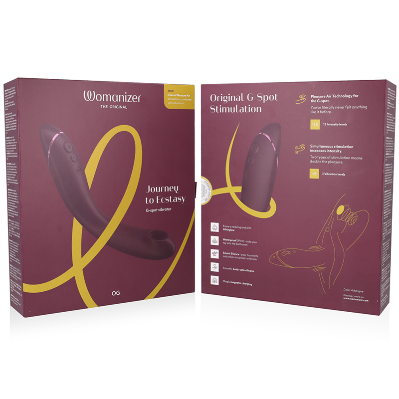 WOMANIZER - OG G-punktsvibrator Aubergine