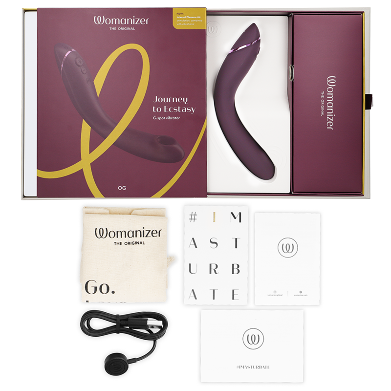 WOMANIZER - OG G-punktsvibrator Aubergine
