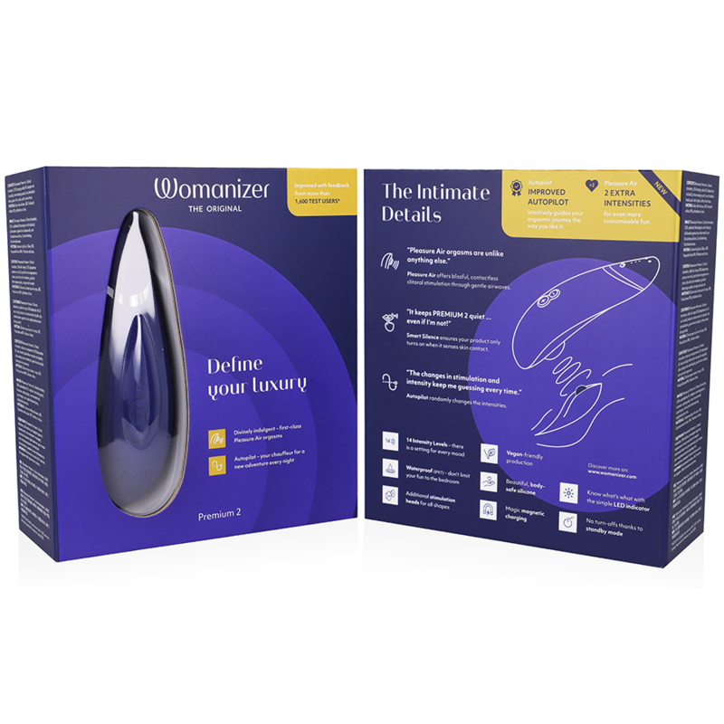 WOMANIZER - Premium 2 Klitorisstimulator Blåbær