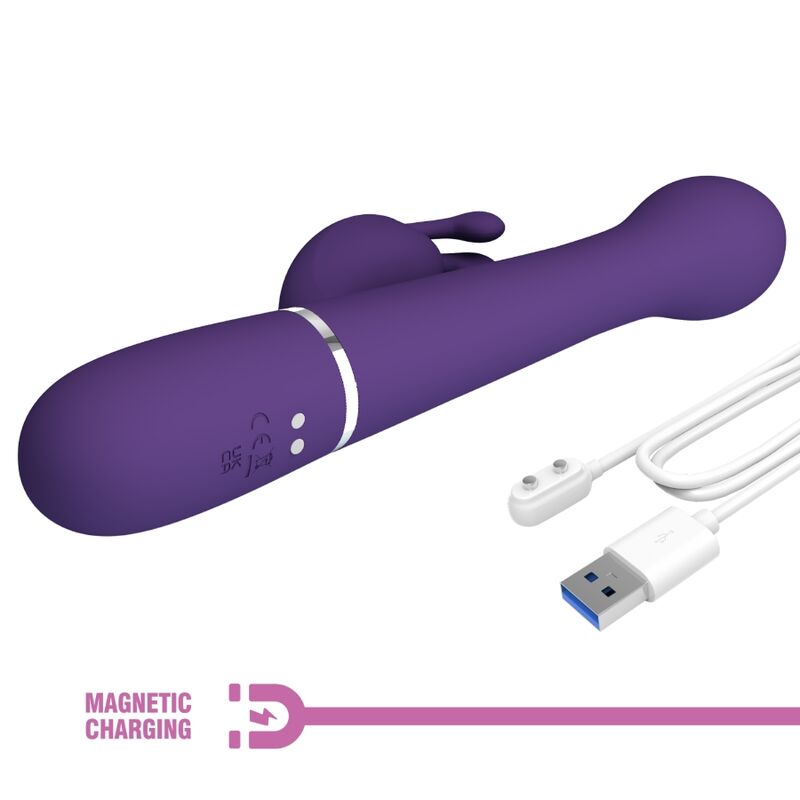 PRETTY LOVE - Dejon 3-i-1 Rabbitvibrator Lilla