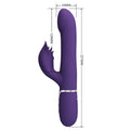 PRETTY LOVE - Zalin Rabbitvibrator med kuler 4-i-1