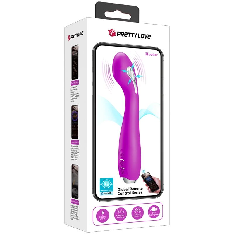 PRETTY LOVE - Hector El-sjokk-vibrator med gratis app