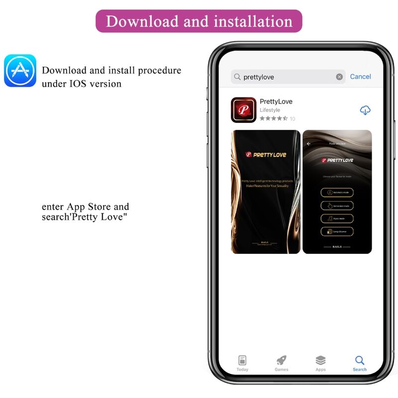 PRETTY LOVE - Hector El-sjokk-vibrator med gratis app