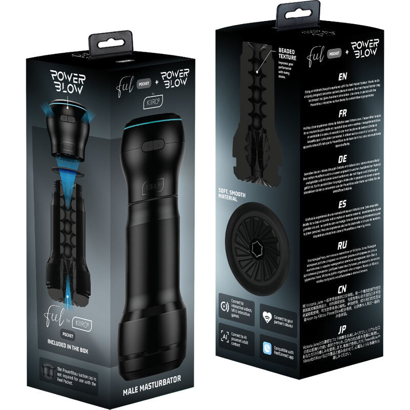 KIIROO - Feel Pocket Masturbator + PowerBlow (PocketBlow)