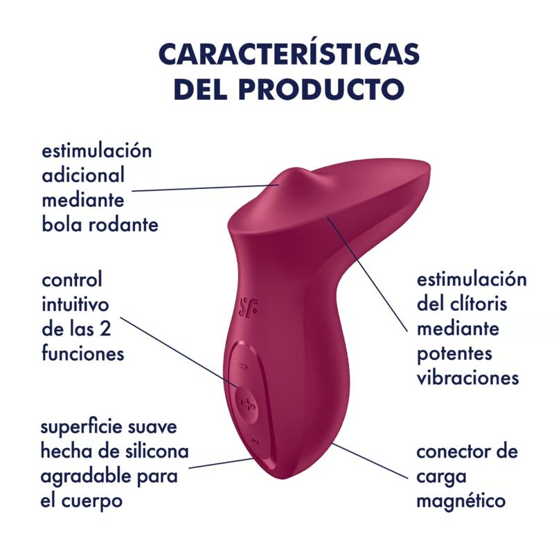 SATISFYER - Exciterrr Påleggsvibrator Bær