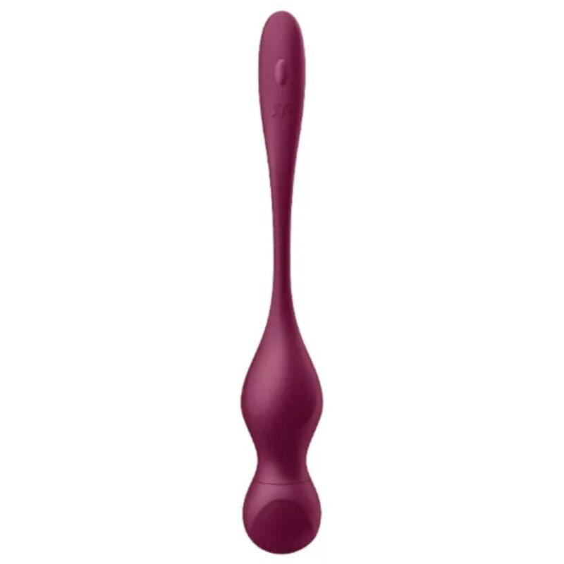 SATISFYER - Love Birds Vary Knipekuler med gratis app Vinrød