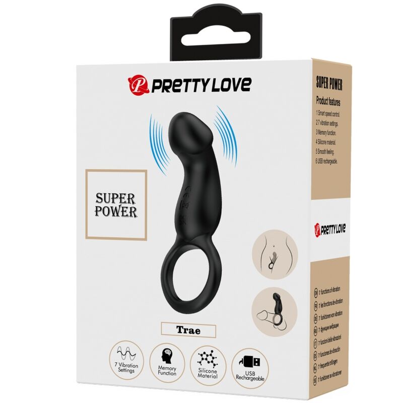 PRETTY LOVE - Vibrerende Penisring Sort