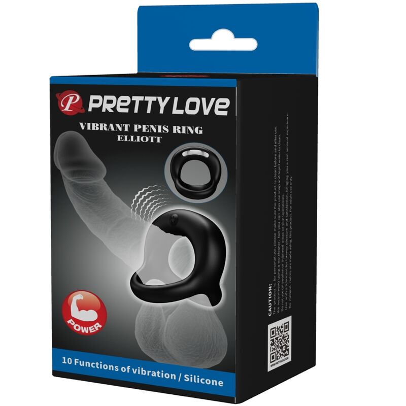 PRETTY LOVE - Vibrerende Penisring Sort