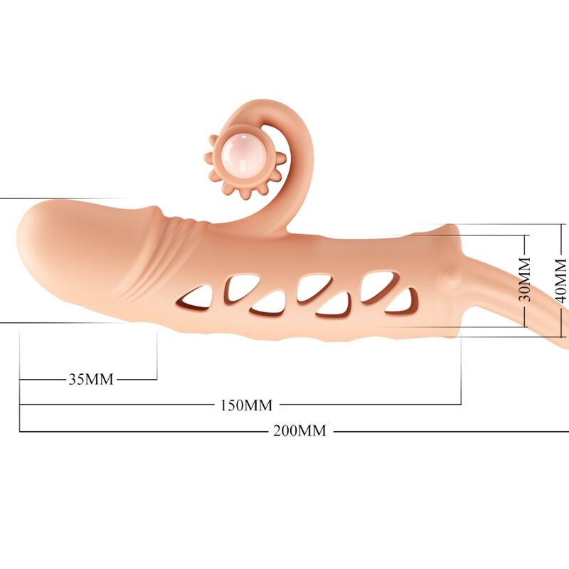 ROMANCE - Penissleeve med pungring Flesh