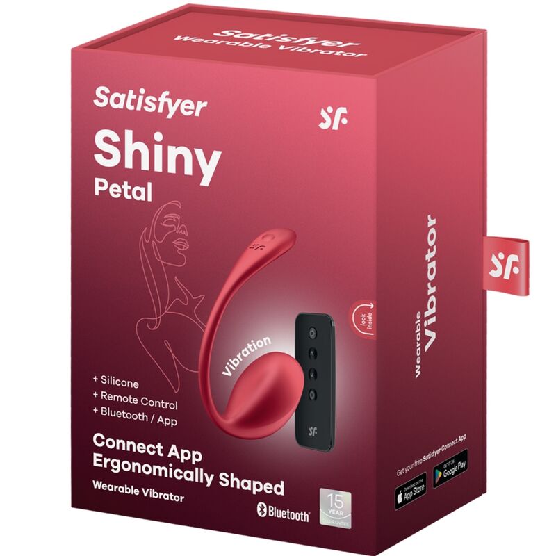 SATISFYER - Shiny Petal G-punktsvibrator med fjernkontroll
