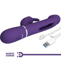 PRETTY LOVE - Kampas 3-i-1 Rabbitvibrator med tunge