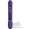 PRETTY LOVE - Kampas 3-i-1 Rabbitvibrator med tunge