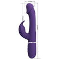 PRETTY LOVE - Kampas 3-i-1 Rabbitvibrator med tunge