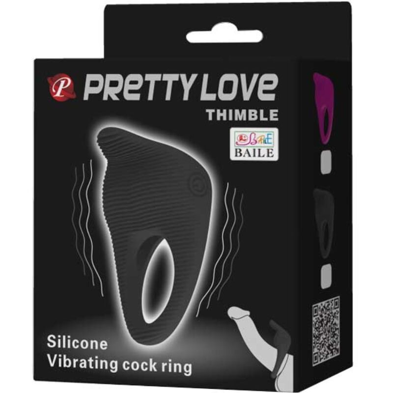 PRETTY LOVE - Vibrerende Penisring Sort