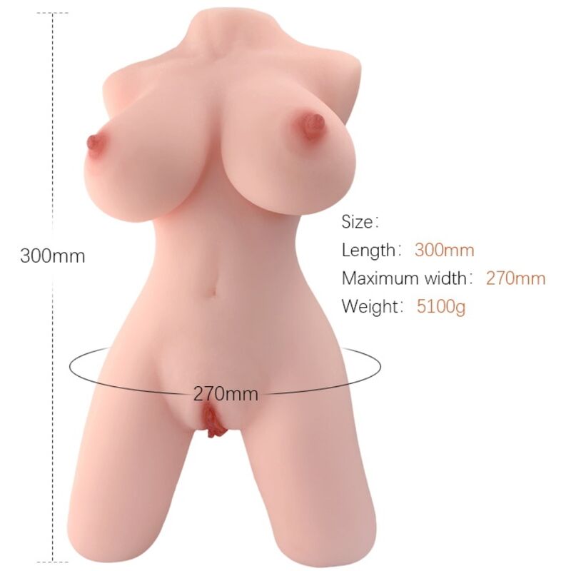 ARMONY - Realistisk kvinnelig torso-dukke Modell 5