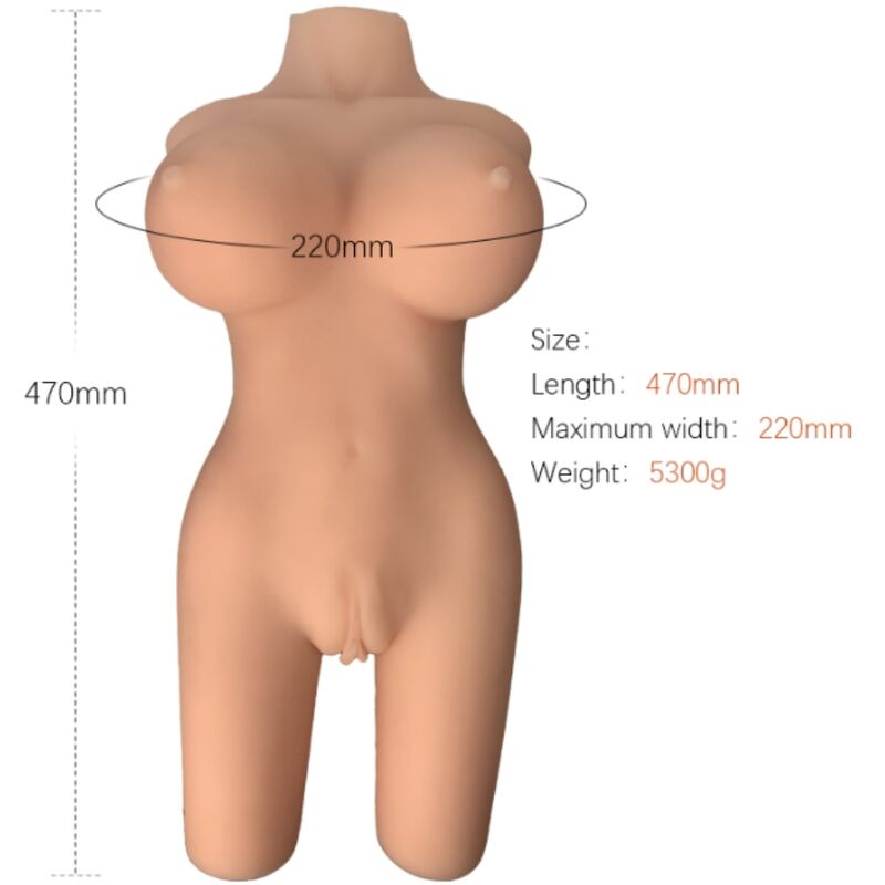 ARMONY - Realistisk kvinnelig torso-dukke Modell 6