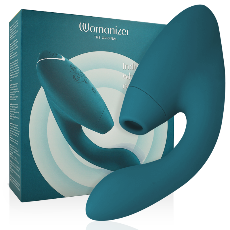 WOMANIZER - Duo 2 Rabbitvibrator Blå Petrol