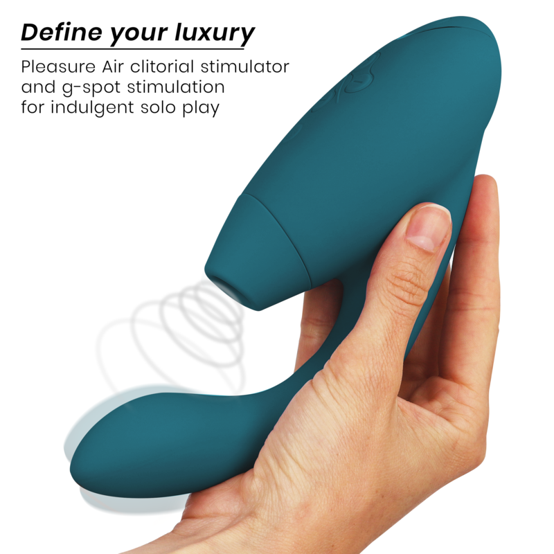 WOMANIZER - Duo 2 Rabbitvibrator Blå Petrol